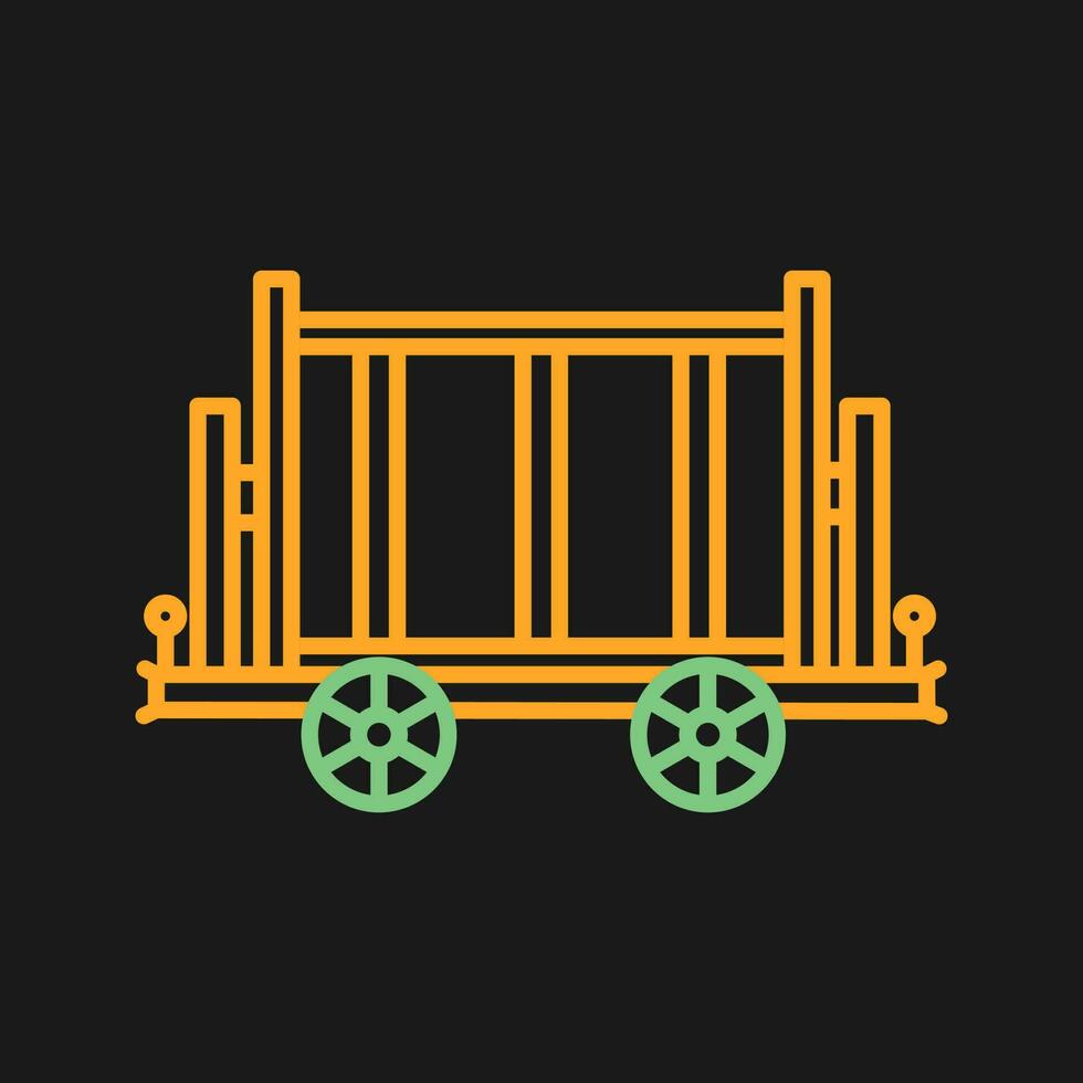 Trolley-Vektor-Symbol vektor