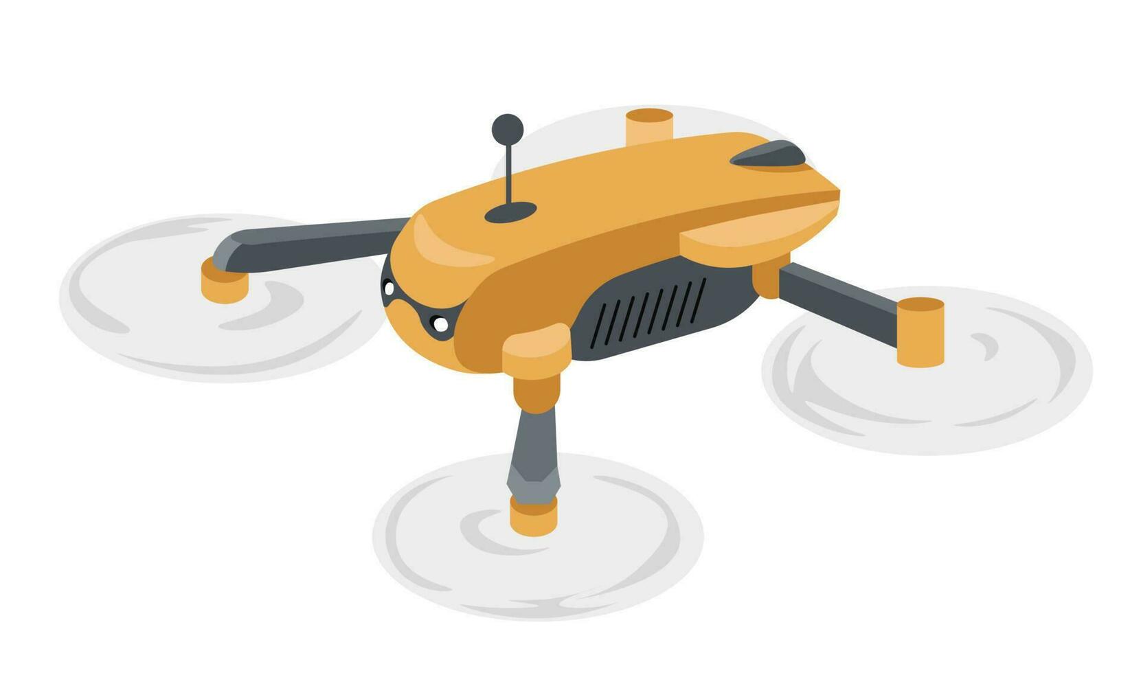 Drohnen und unbemannt automatisiert fliegend Fahrzeuge vektor