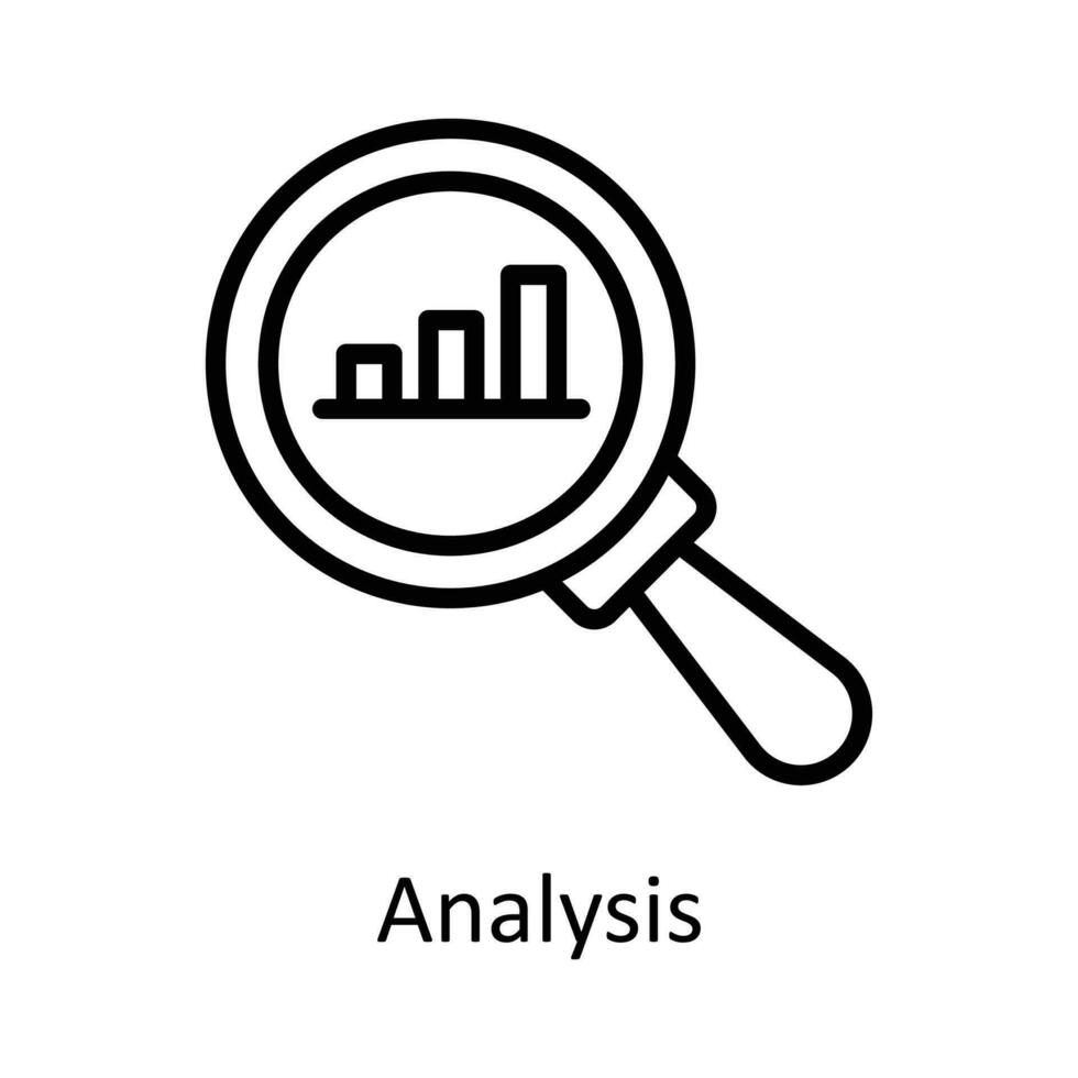 Analyse Vektor Gliederung Symbol Design Illustration. Landwirtschaft Symbol auf Weiß Hintergrund eps 10 Datei