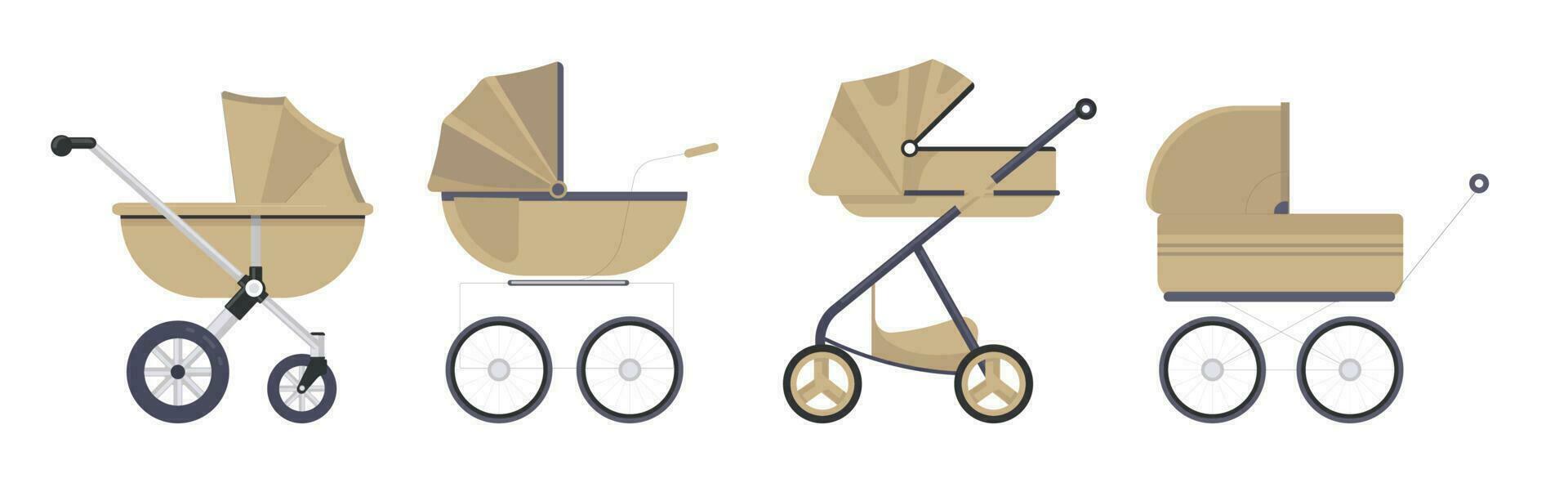 Baby Kinderwagen oder Kinderwagen, Buggy Geschäft Vektor