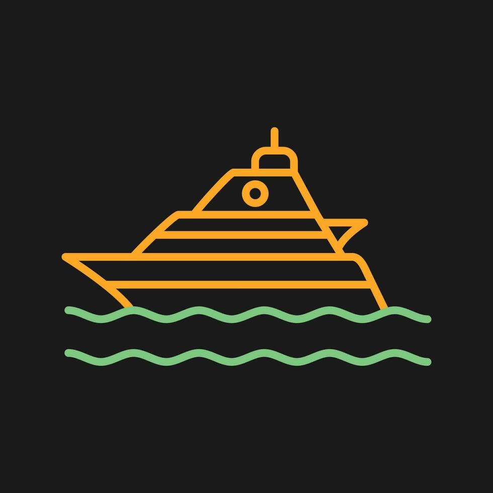 Yacht-Vektor-Symbol vektor