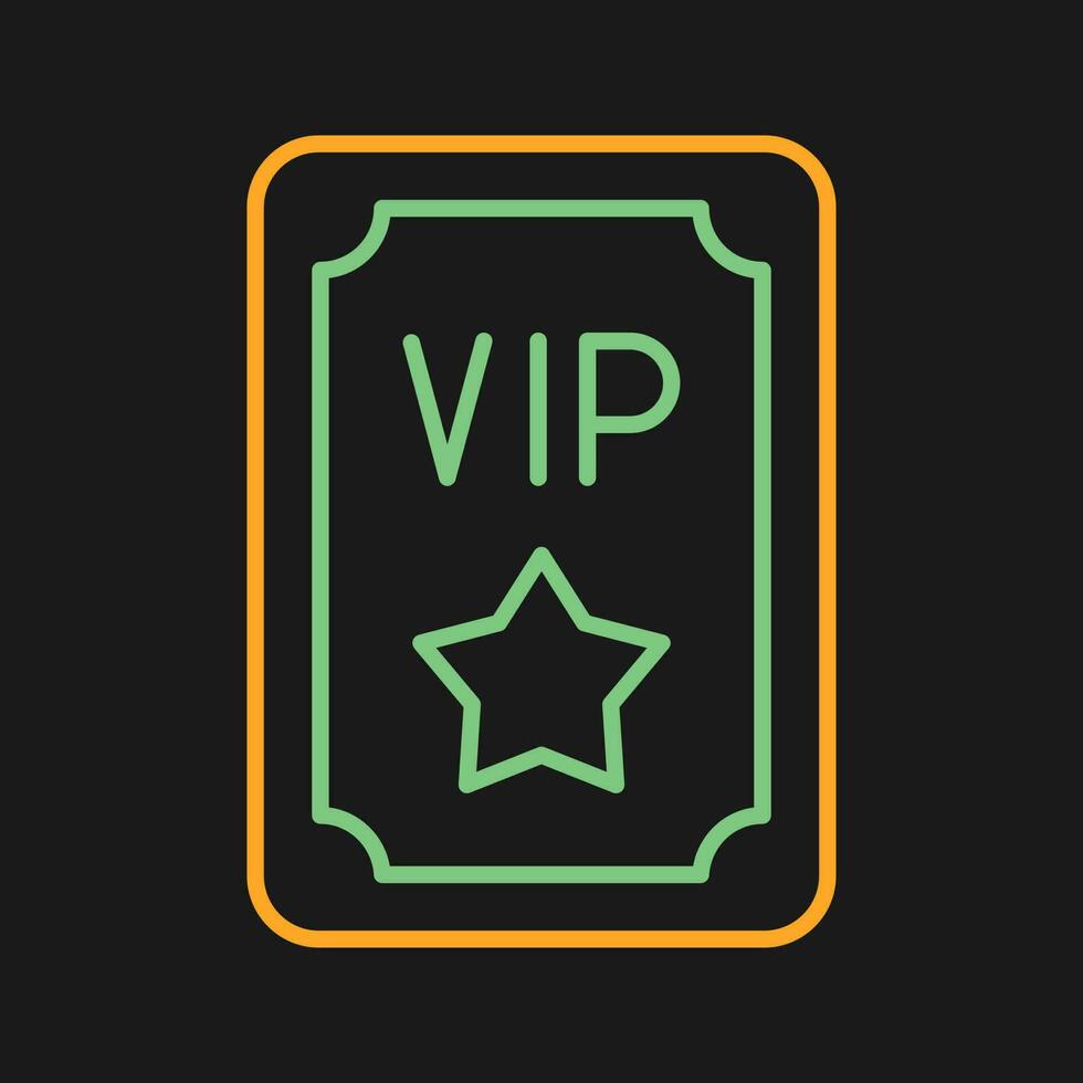 VIP-Pass-Vektor-Symbol vektor