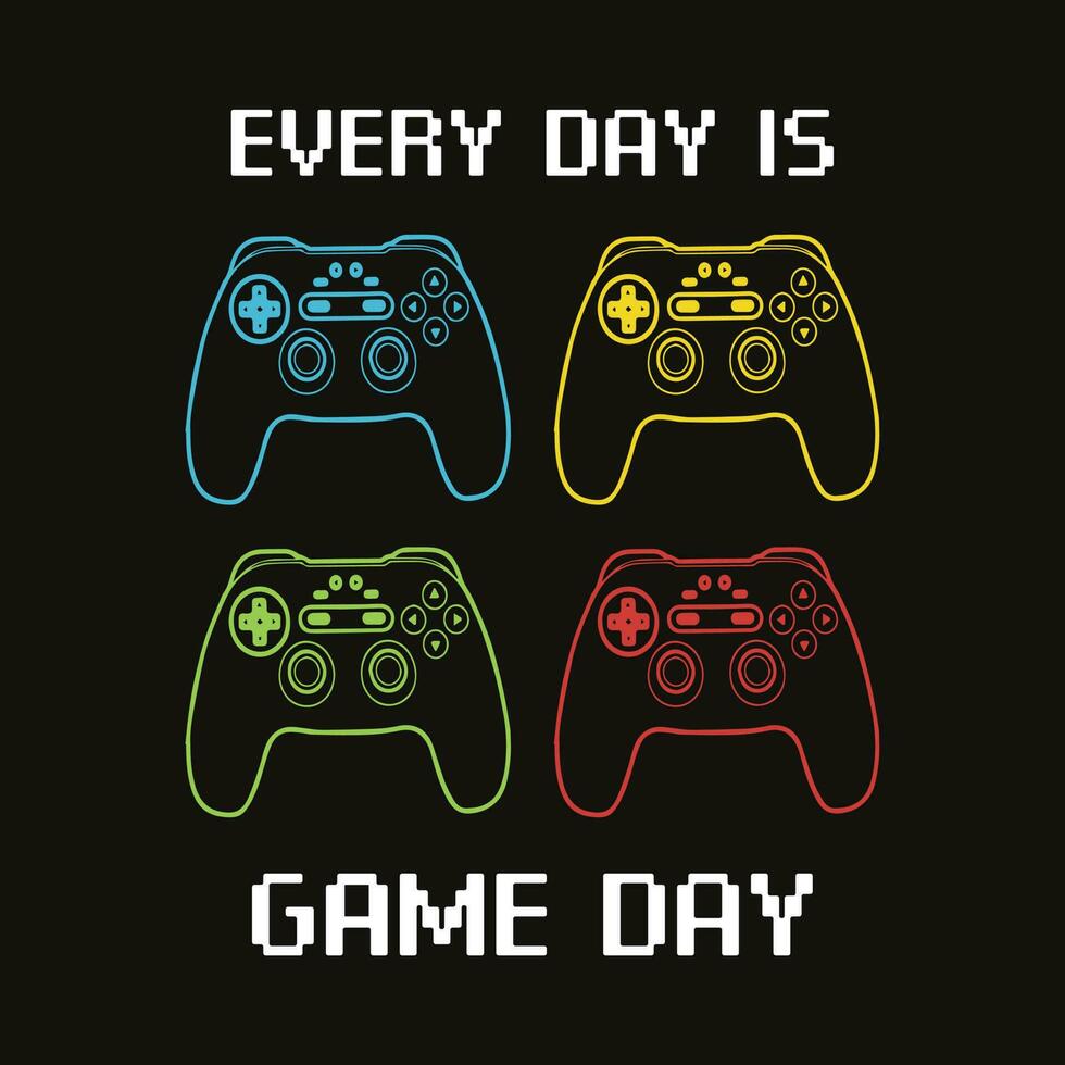 varje dag är spel dag vektor