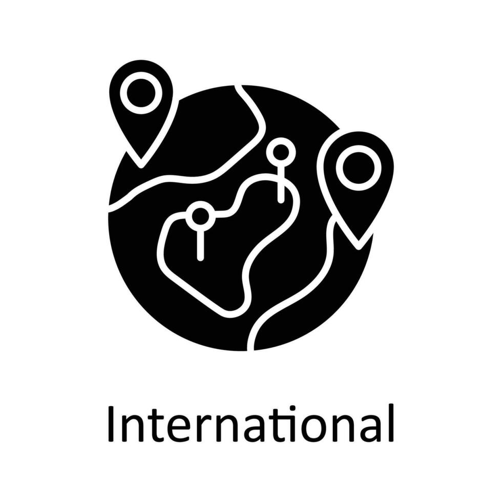 internationell vektor fast ikon design illustration. skatter symbol på vit bakgrund eps 10 fil