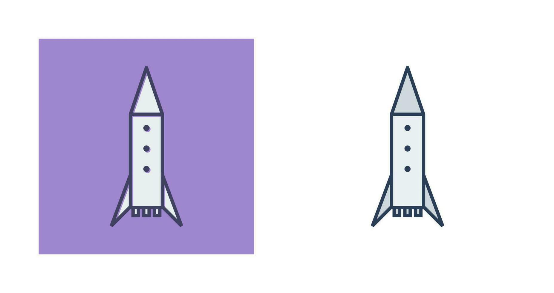 Vektorsymbol für Weltraumraketen vektor
