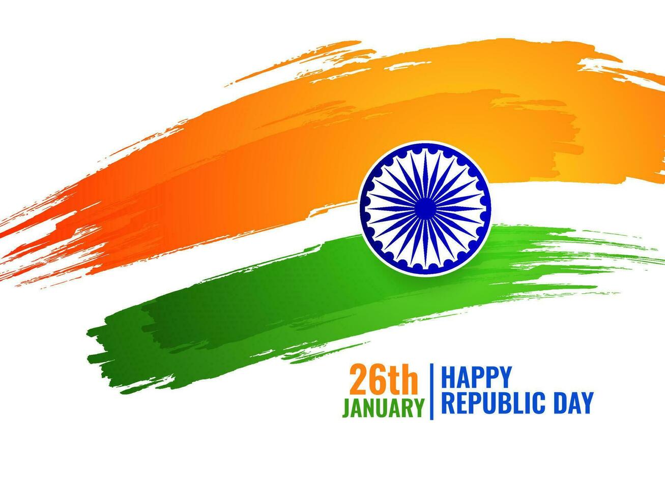 indiska flaggan tema republikens dag bakgrund vektor