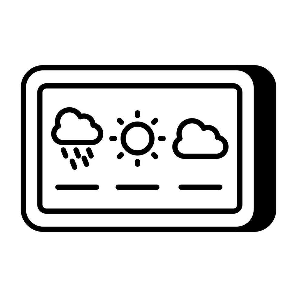 einzigartig Design Symbol von global Wetter Plaudern vektor