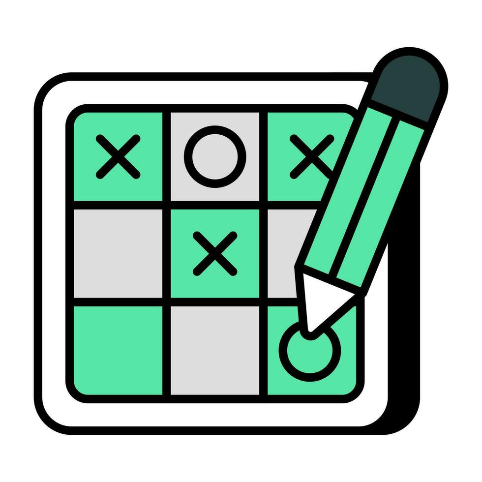 Premium-Download-Symbol von Tic Tac Toe vektor