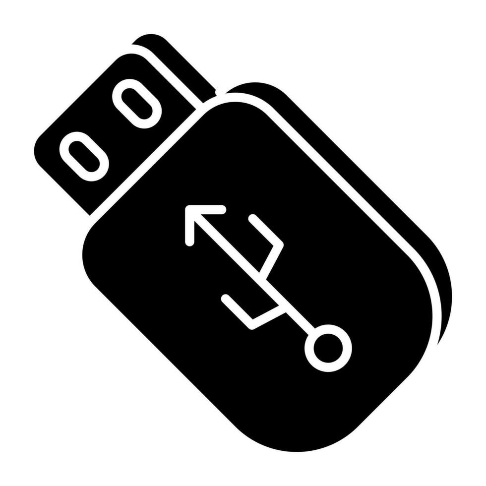 Premium-Download-Symbol von USB vektor