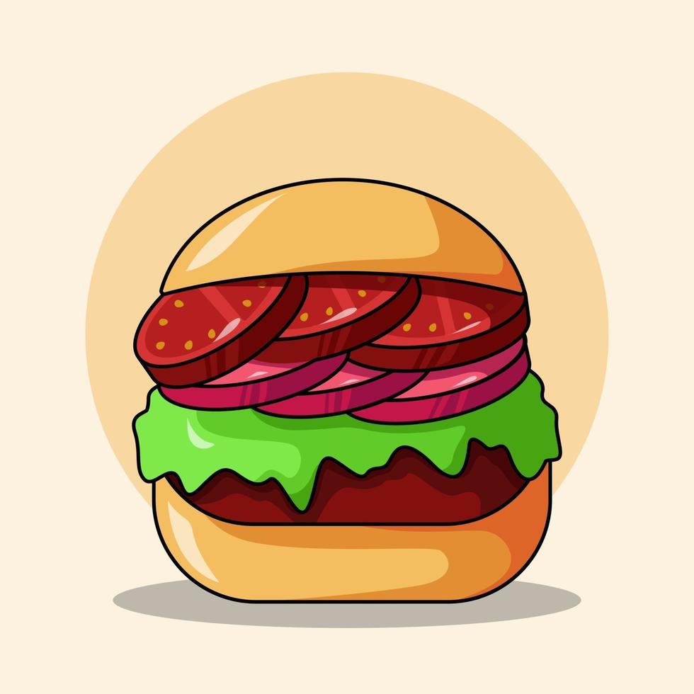 Burger Vektor Symbol Illustration