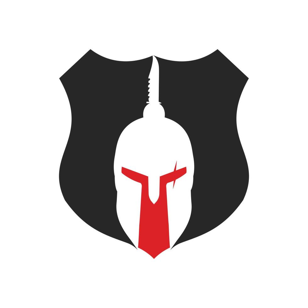 griechisch Krieger Helm, Antiquitäten römisch Helm zum Kopf Schutz spartanisch Helm Symbol. Abstammung gestalten und Farbe eben Design Stil. Vektor Illustration