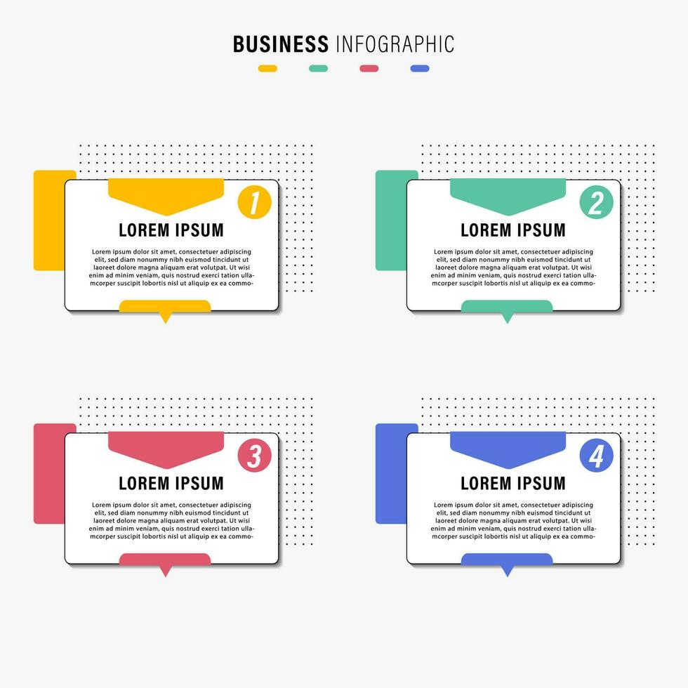 modern företag infographic steg mall bakgrund design vektor