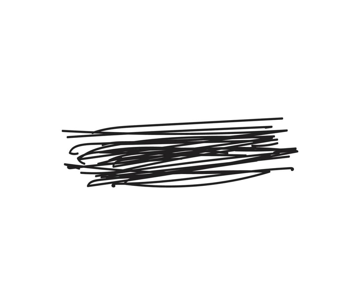 Hand gezeichnet Schattierung auf Weiß Hintergrund vektor