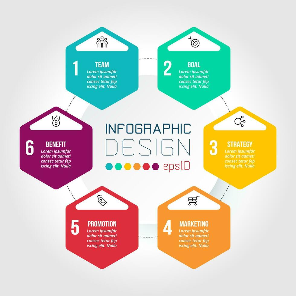 Infografik-Vorlage Geschäftskonzept mit Diagramm. vektor