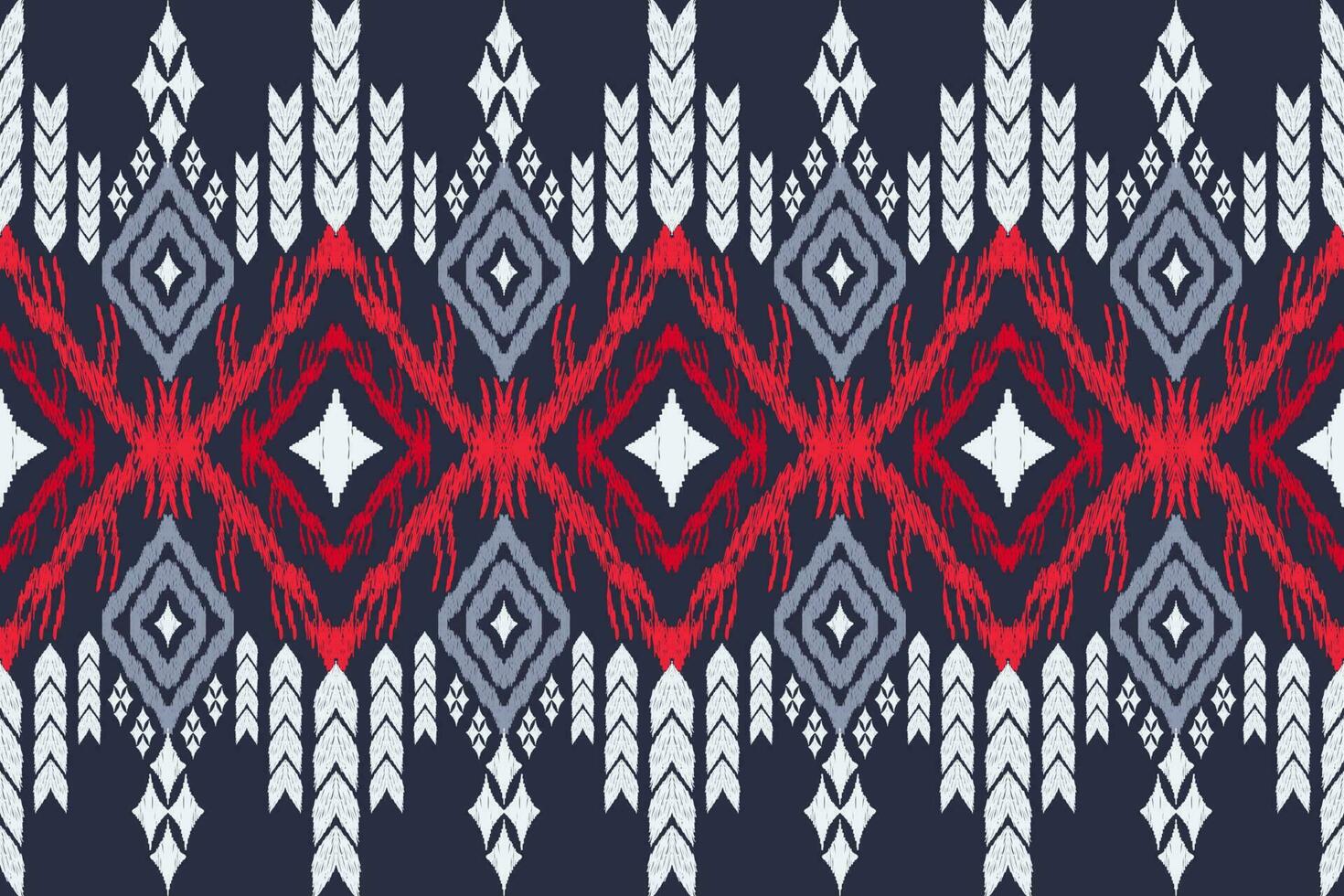 ethnisch Zahl aztekisch Stickerei Stil. geometrisch Ikat orientalisch traditionell Kunst Musterdesign zum ethnisch Hintergrund, Hintergrund, Mode, Kleidung, Verpackung, Stoff, Element, Sarong, Grafik, Vektor Illustration