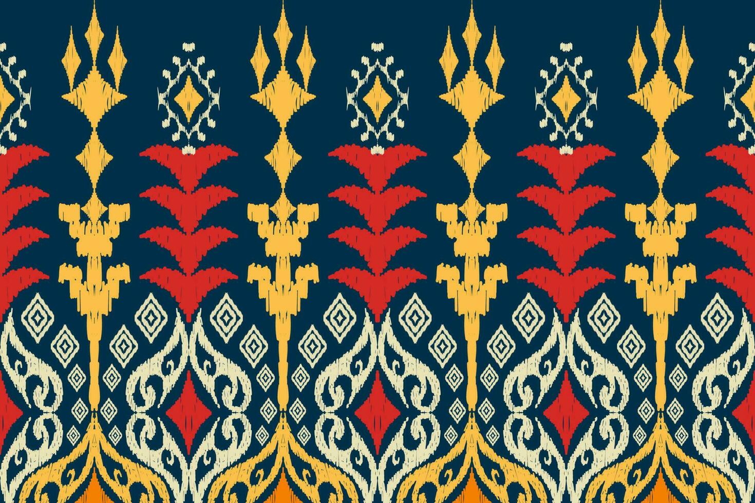 ethnisch Zahl aztekisch Stickerei Stil. geometrisch Ikat orientalisch traditionell Kunst Musterdesign zum ethnisch Hintergrund, Hintergrund, Mode, Kleidung, Verpackung, Stoff, Element, Sarong, Grafik, Vektor Illustration