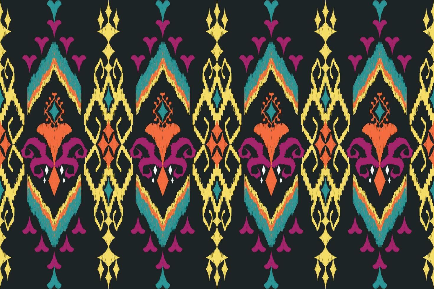 ethnisch Zahl aztekisch Stickerei Stil. geometrisch Ikat orientalisch traditionell Kunst Musterdesign zum ethnisch Hintergrund, Hintergrund, Mode, Kleidung, Verpackung, Stoff, Element, Sarong, Grafik, Vektor Illustration