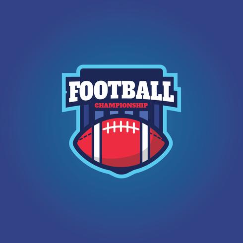 amerikansk fotboll vektor emblem