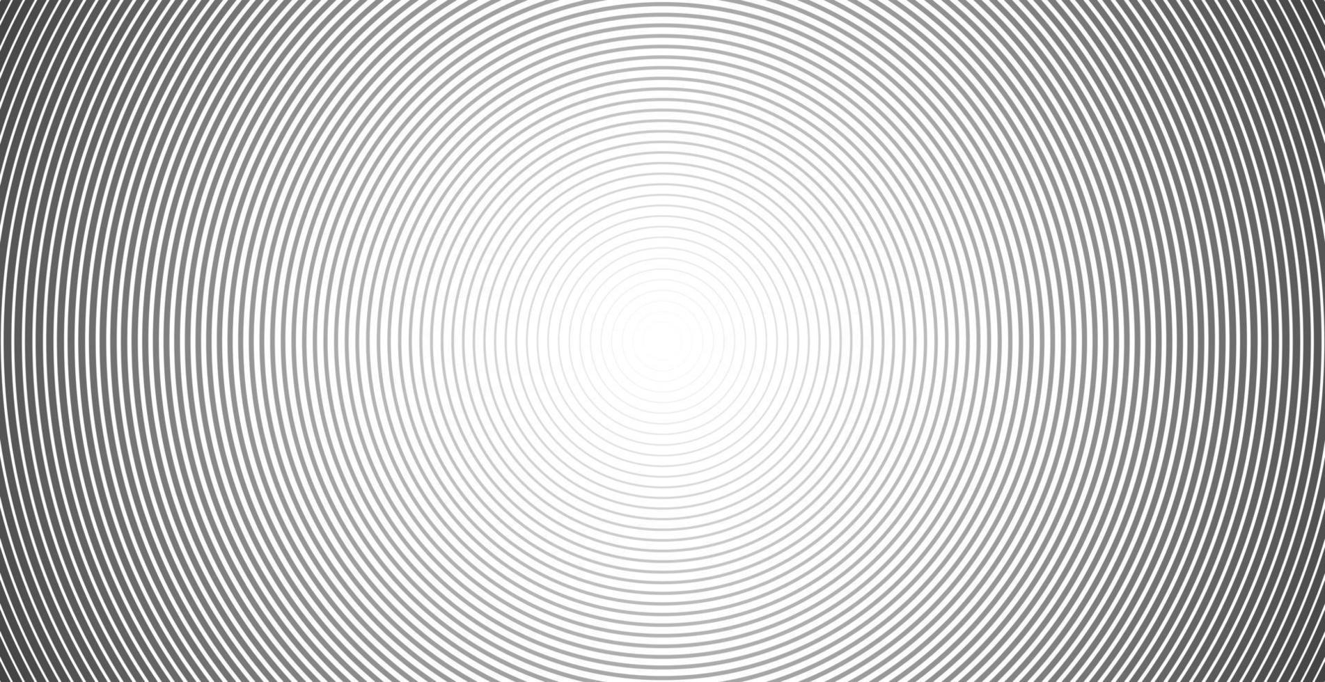 abstraktes Linienmuster der konzentrischen Kreisschallwelle vektor