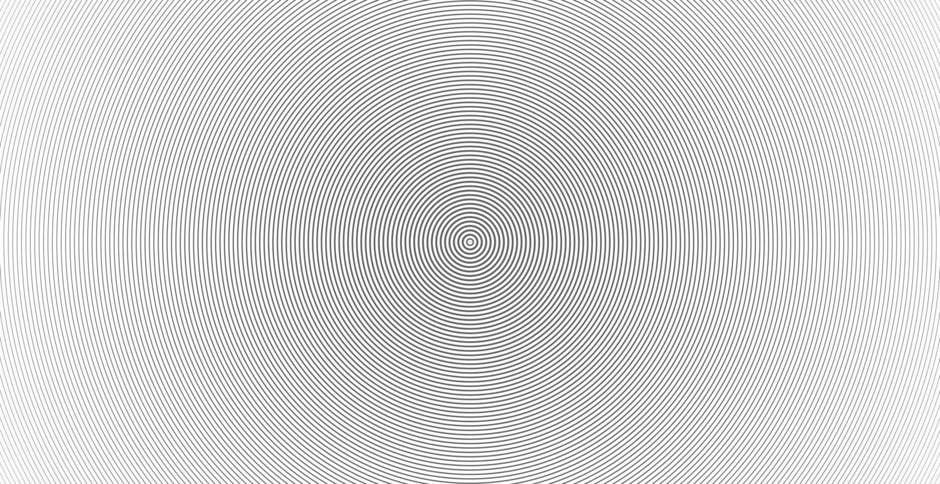 koncentrisk cirkel ljudvåg abstrakt linjemönster vektor