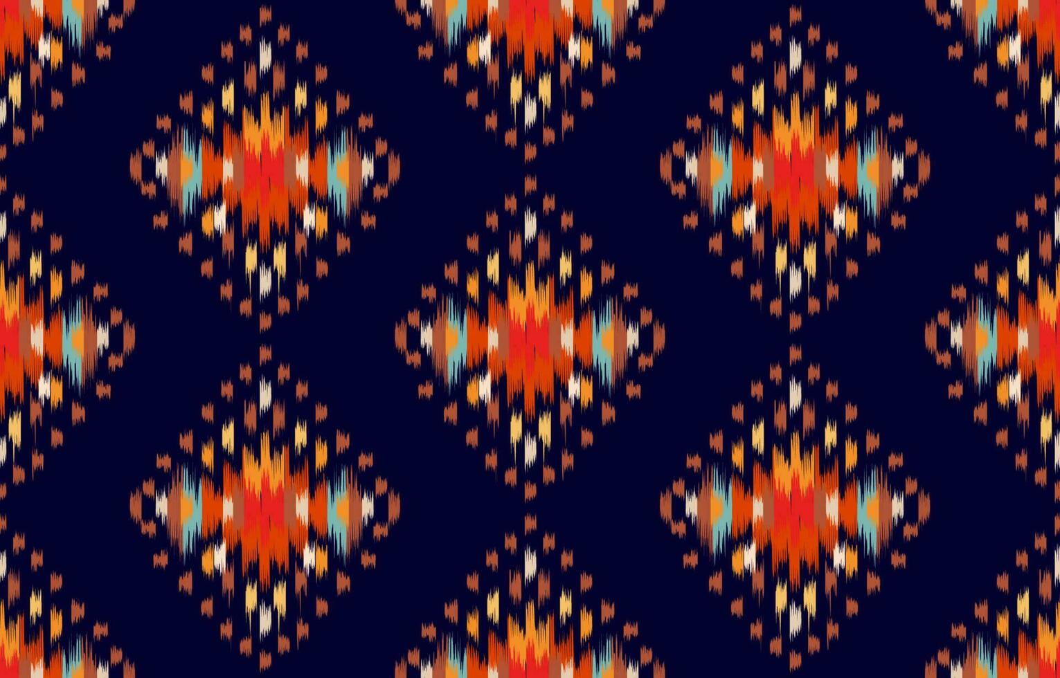 ethnisch abstrakt Ikat Kunst. nahtlos Muster im Stammes-, Volk Stickerei, und Mexikaner Stil. aztekisch geometrisch Kunst Ornament drucken. Design zum Teppich, Hintergrund, Kleidung, Verpackung, Stoff, Abdeckung, Textil. vektor