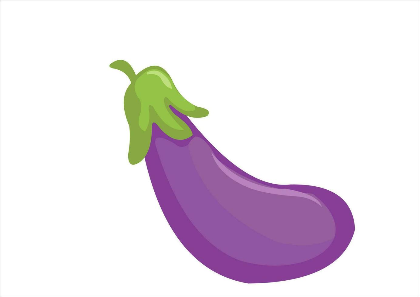 Aubergine Pflanze Obst Illustration Vektor