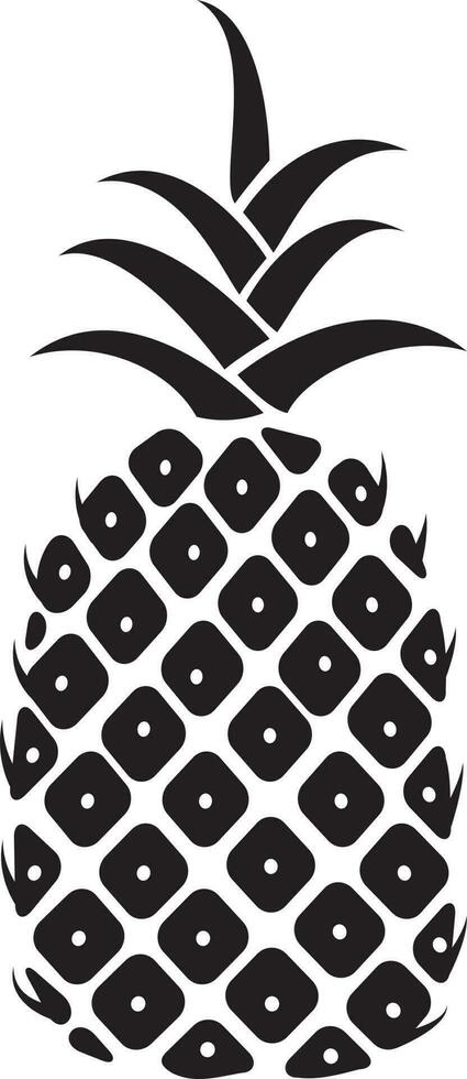 Ananas Silhouette Vektor, isoliert Hintergrund. vektor