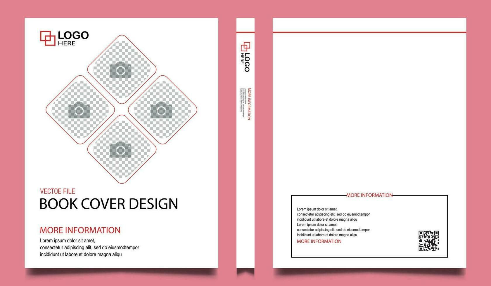 minimalistisch Buch Startseite Design. Zeitschrift Abdeckung, Literatur, Überschrift Design. Buchhandlung, Notizbuch Startseite Design. Buch Startseite Attrappe, Lehrmodell, Simulation. Schreibwaren, Bildung Heft Design. vektor