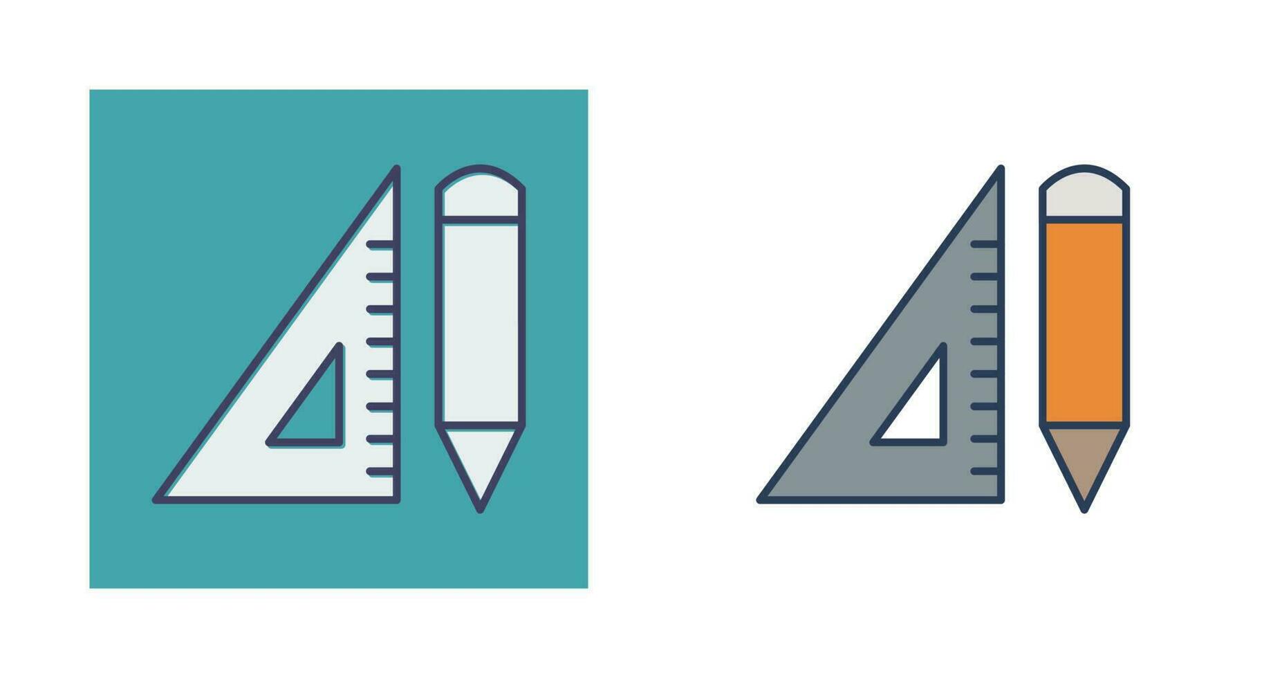 penna och uppsättning fyrkant vektor ikon