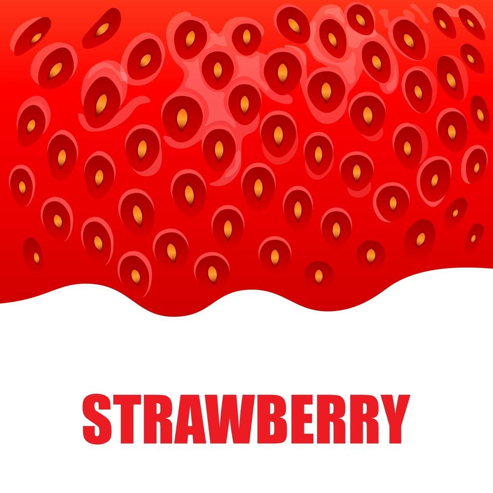 Erdbeer süße Frucht Illustration für Web lokalisiert auf weißem Hintergrund vektor