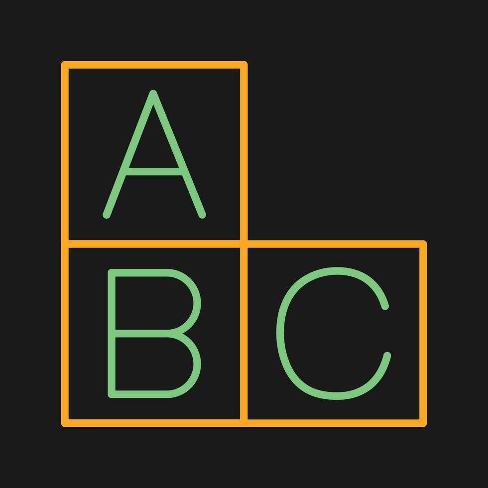 ABC-Vektorsymbol vektor