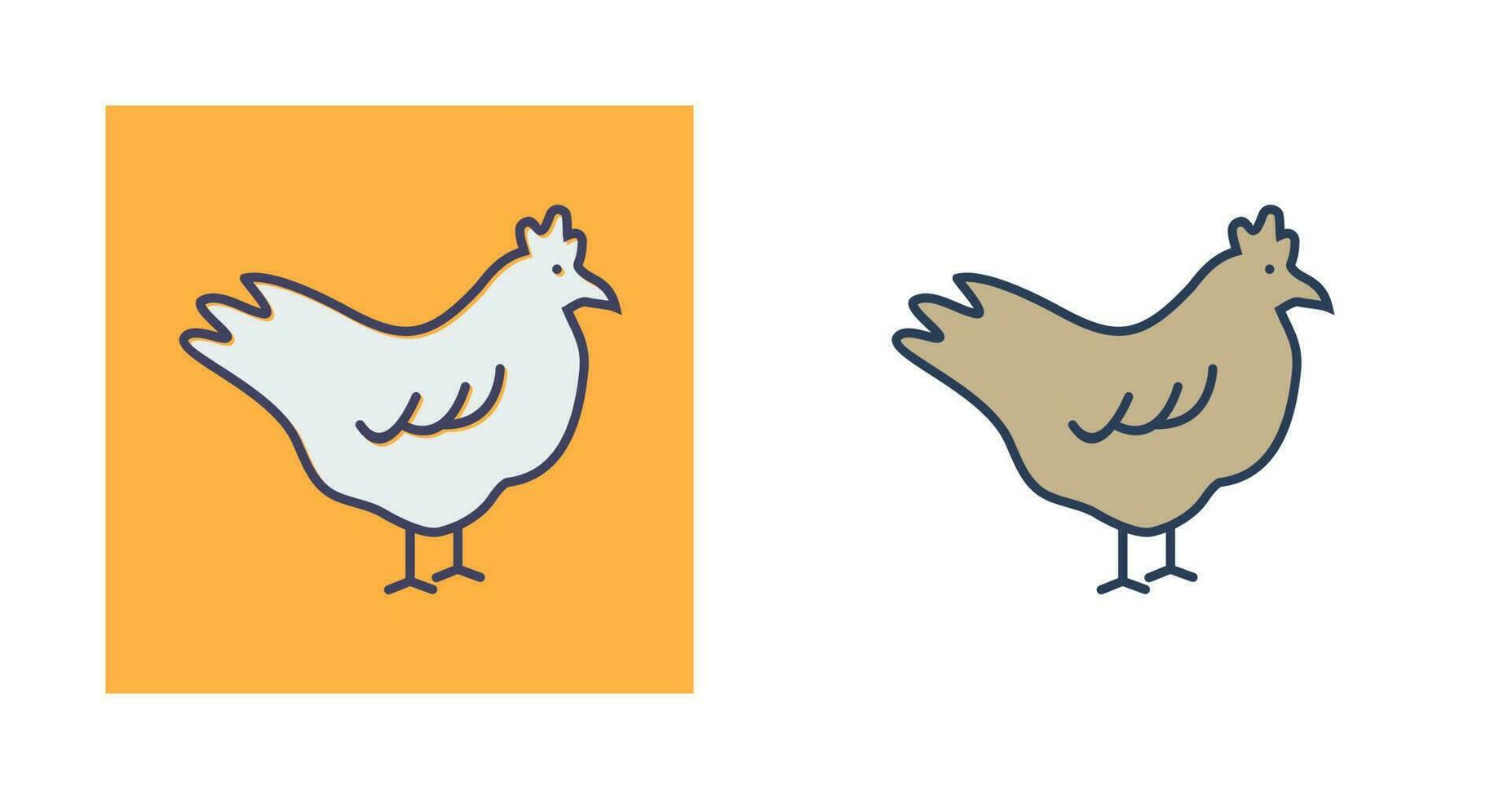 Huhn-Vektor-Symbol vektor