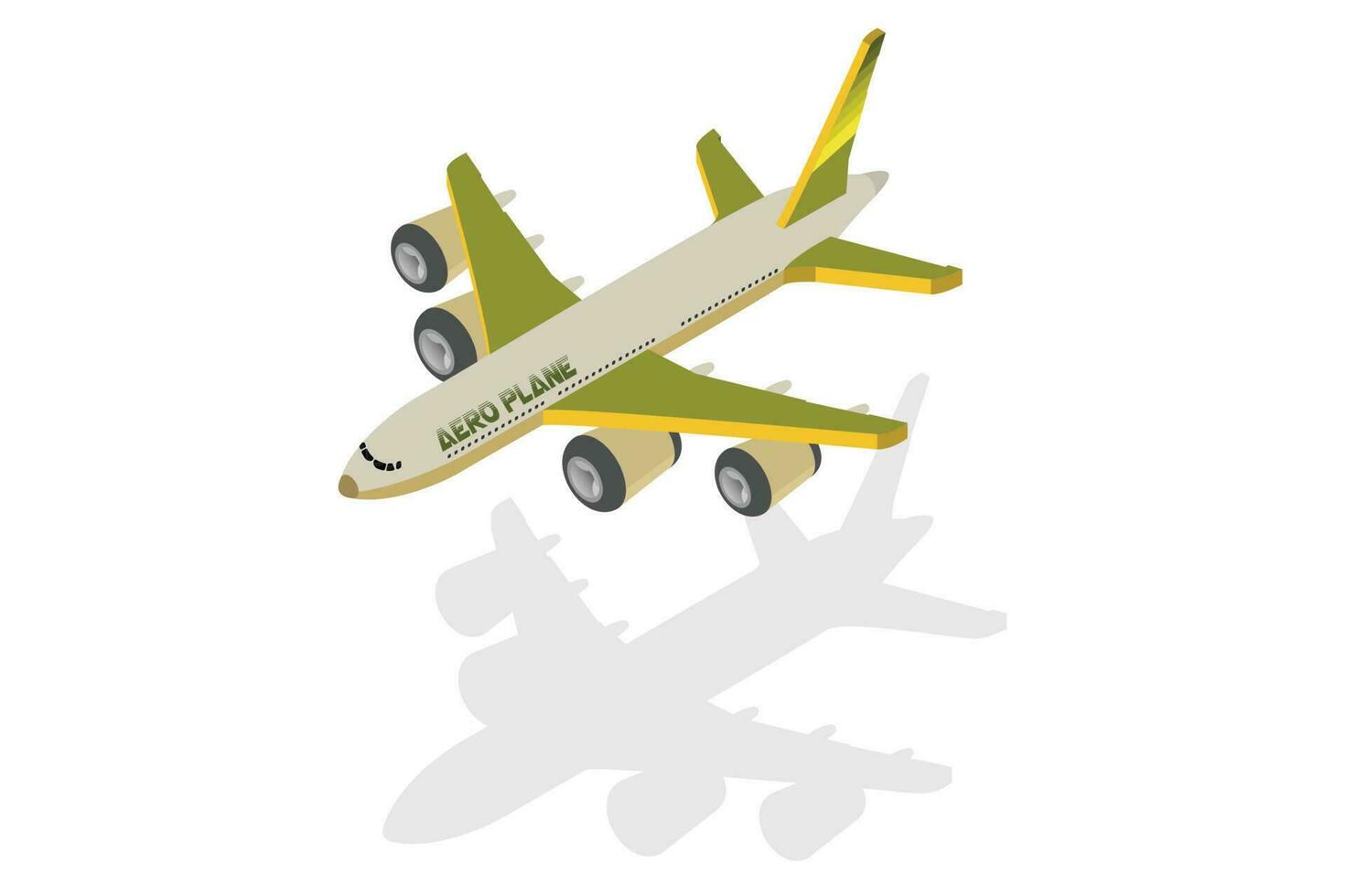 isometrisch Aero Flugzeug Symbol vektor