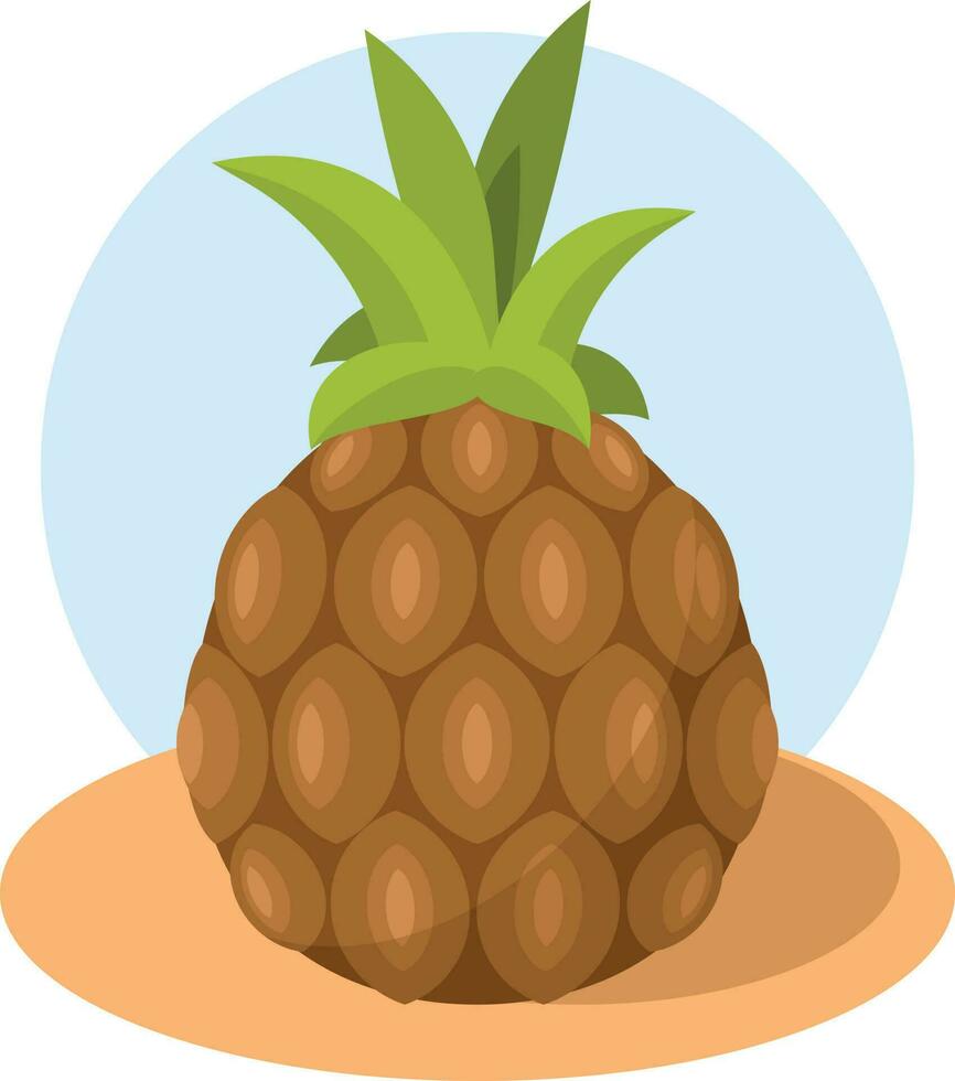 ananas frukt ikon, isolerat bakgrund. vektor