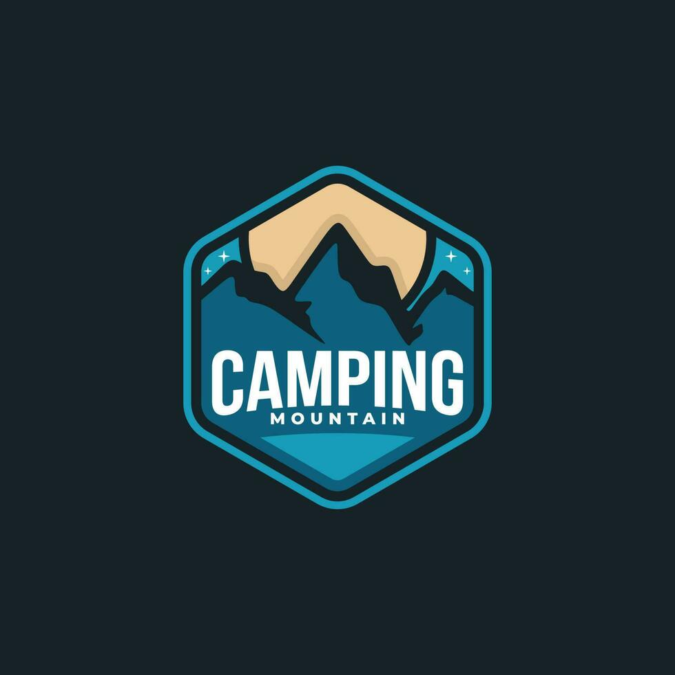 Camping Berg Logo vektor