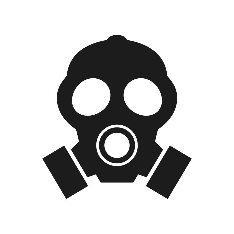 Respirator Gas Maske isoliert Vektor Illustration
