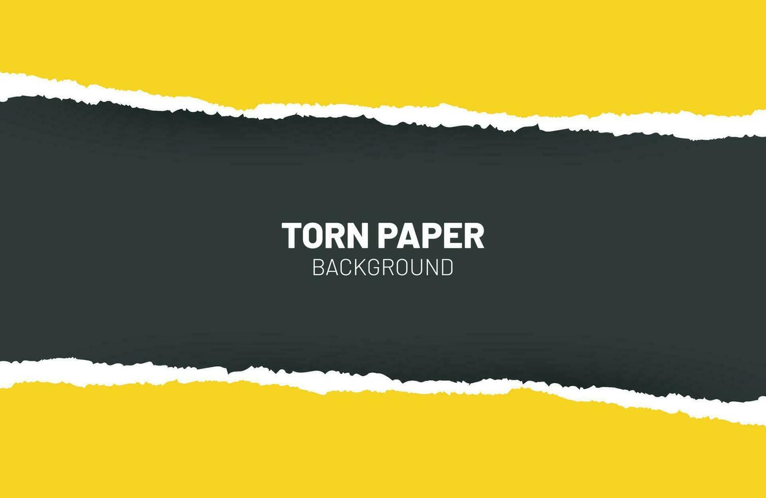kreativ Gelb zerrissen Papier auf transparent Hintergrund vektor