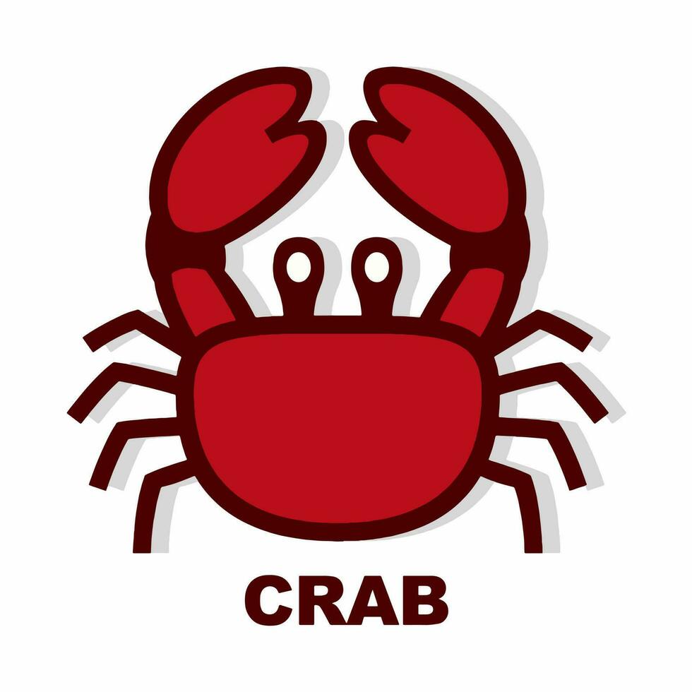 Krabbe Symbol Vektor Kunst, Illustration und Grafik