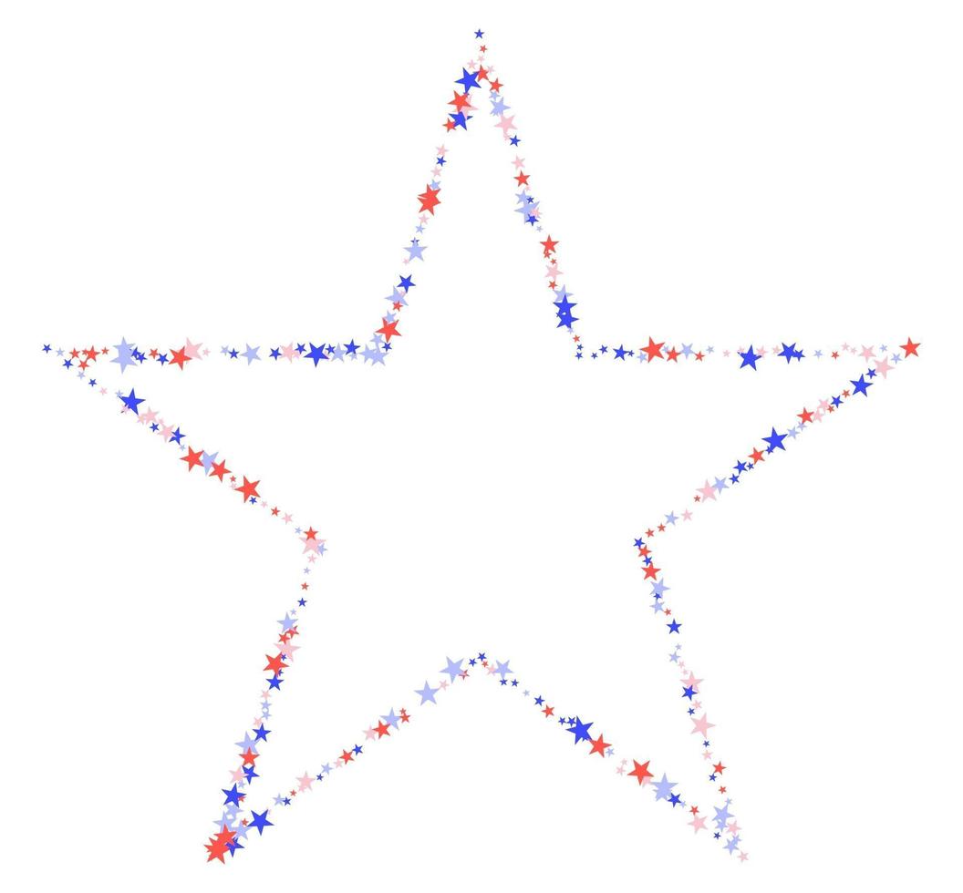 4. Juli Muster aus Sternen vektor
