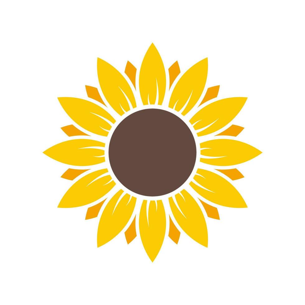 Vektor Gelb Sonnenblume