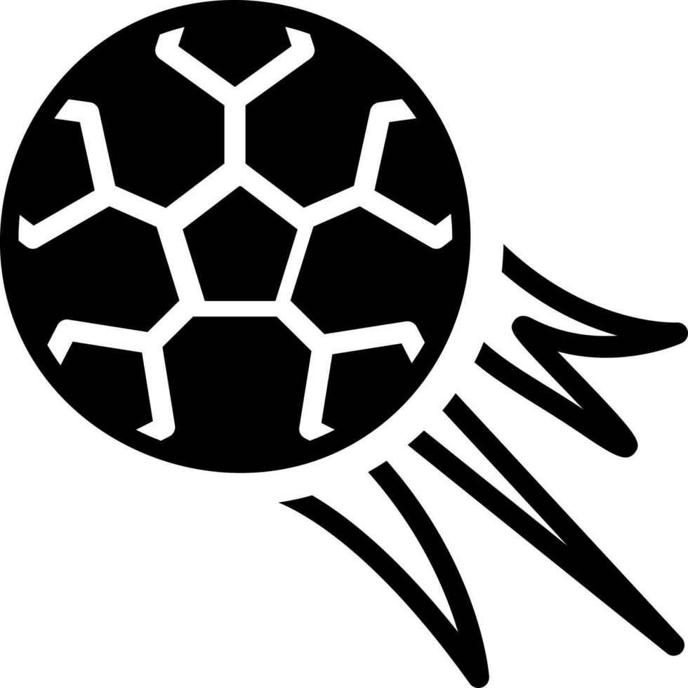 solide Symbol zum Fußball vektor