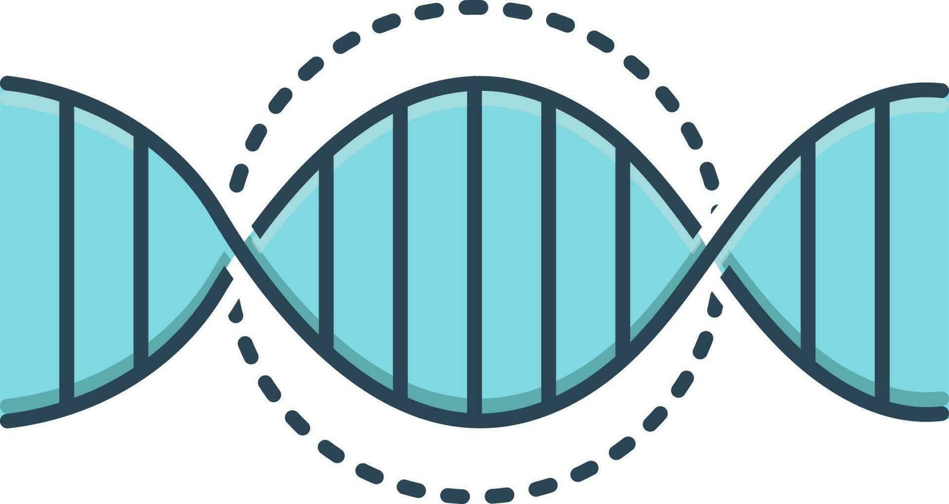 Farbe Symbol zum DNA vektor