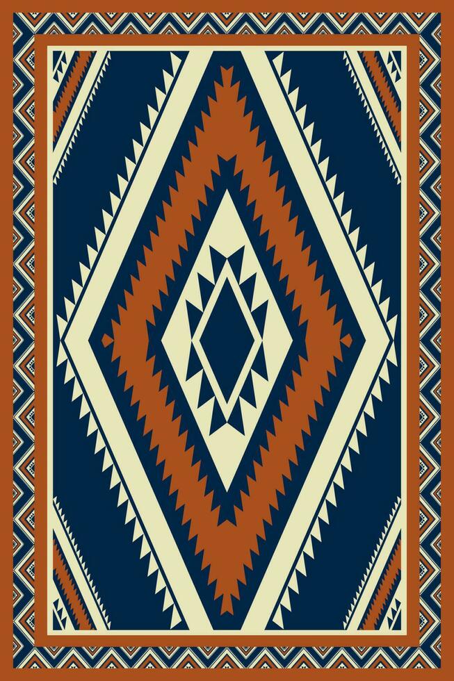 aztekisch navajo Bereich Teppich geometrisch Muster. aztekisch navajo geometrisch Muster Jahrgang Farbe Zuhause Dekoration Stil. ethnisch Südwesten Muster verwenden zum Teppich, Teppich, Tapisserie, Matte, Mauer Kunst Ornament, usw. vektor