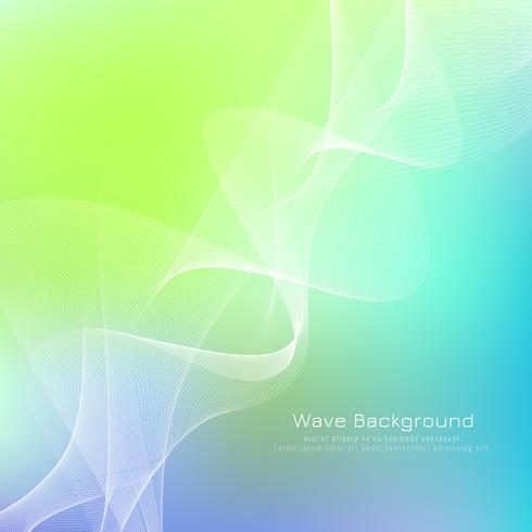Abstrakt färgrik våg bakgrund vektor