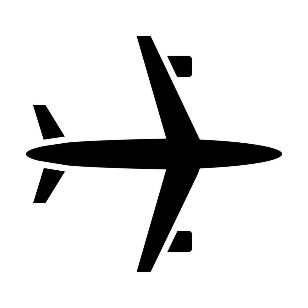 Flugzeug Vektor Glyphe Symbol Design