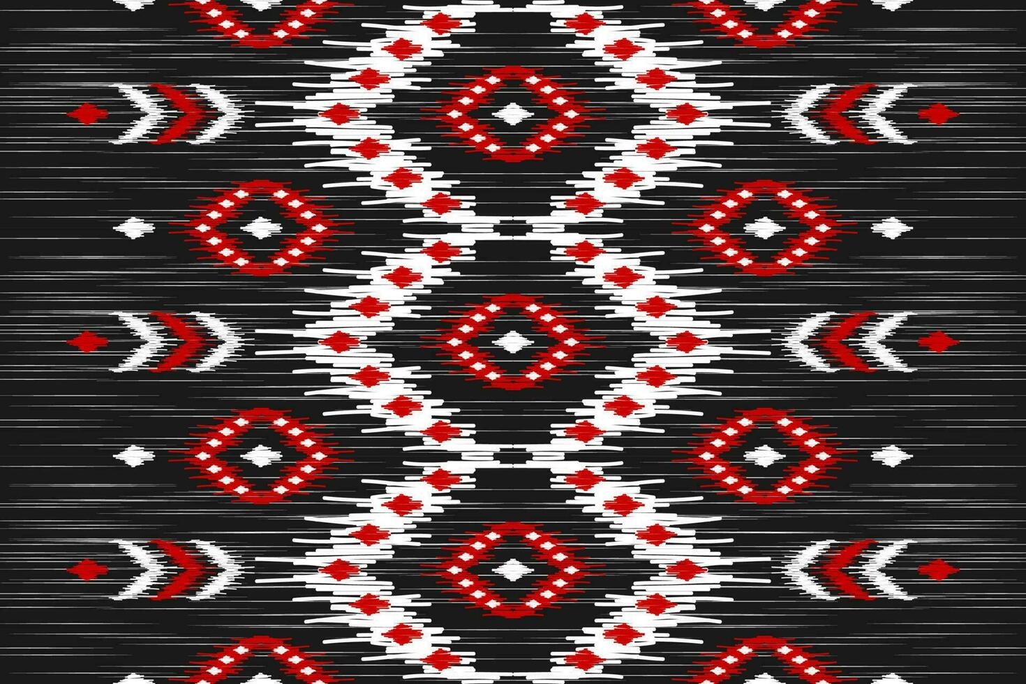 etnisk ikat sömlös mönster i stam. amerikansk, mexikansk stil. aztec geometrisk prydnad skriva ut. vektor