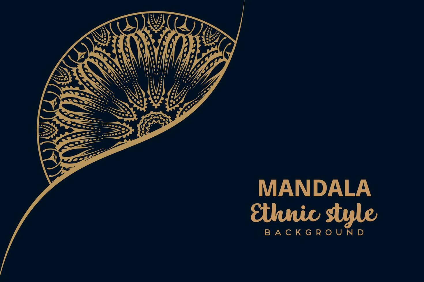 kreativ Luxus dekorativ Mandala Hintergrund, Luxus Mandala Hintergrund mit golden Arabeske Muster Arabisch islamisch Osten Stil vektor
