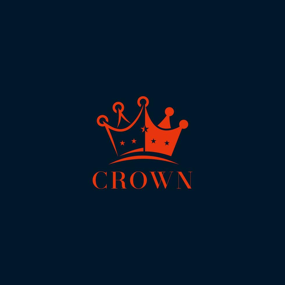 Kronenkönigin-Logo - Vektorillustration. geeignet für Ihre Designanforderungen, Logos, Illustrationen, Animationen usw. vektor