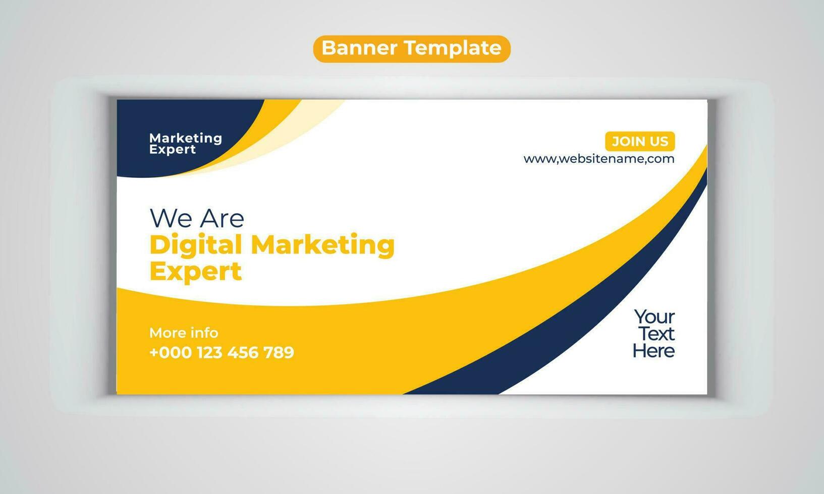 Digital Marketing Agentur modern Banner Design Vektor Vorlage