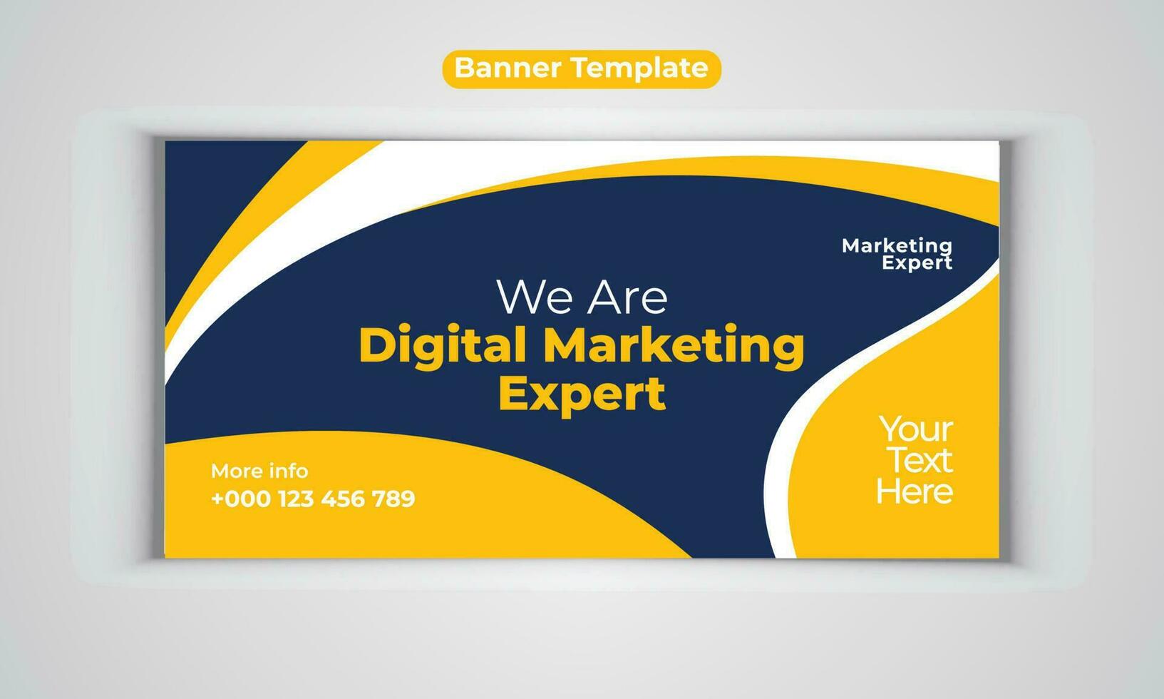 Digital Marketing Agentur modern Banner Design Vektor Vorlage